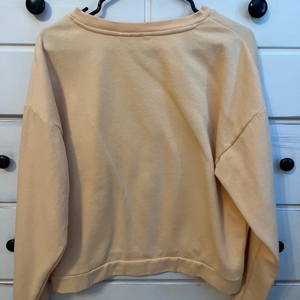 Roxy Yellow Sweatshirt with Tropical Van Design - Picture 3 of 4